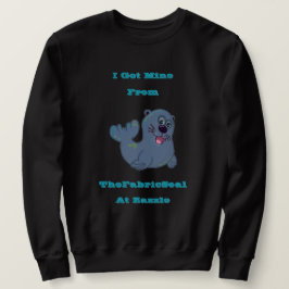 Ich Got mich aus dem Siegel Stoff in Zazzle Sweatshirt
