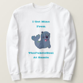 Ich Got mich aus dem Siegel Stoff in Zazzle Sweatshirt