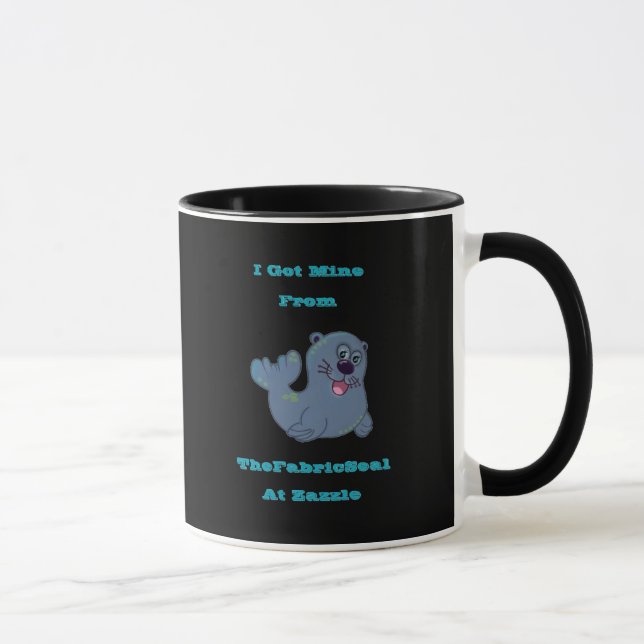 Ich Got mich aus dem Siegel Stoff in Zazzle Tasse (Rechts)