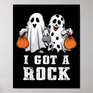 Ich Got Rock Ghost Halloween Spooky Trick Leckerei Poster