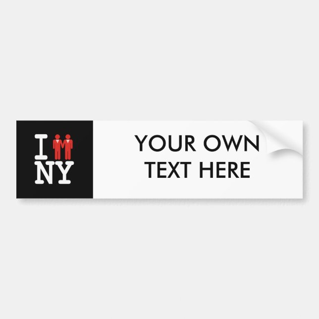 ICH GOT VERHEIRATETES IN NY MÄNNERN - .PNG AUTOAUFKLEBER (Vorne)