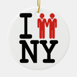ICH GOT VERHEIRATETES IN NY MÄNNERN - .PNG KERAMIK ORNAMENT