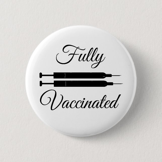 Ich got vollständig geimpft button (Vorderseite)