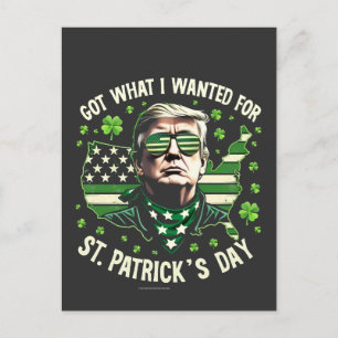 Ich Got, was ich für St. Patrick's Day Trump Gewol Postkarte
