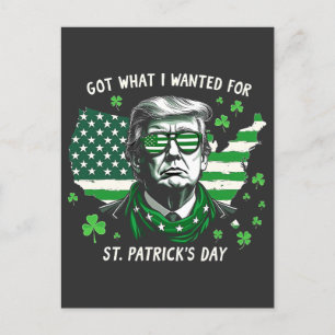 Ich Got, was ich für St. Patrick's Day Trump USA g Einladungspostkarte