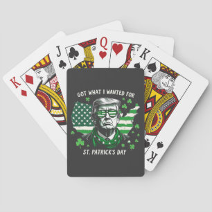 Ich Got, was ich für St. Patrick's Day Trump USA g Spielkarten