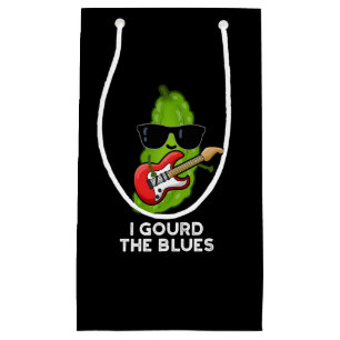 Ich gourte die Blues Funny Veggie Pun Dark BG Kleine Geschenktüte