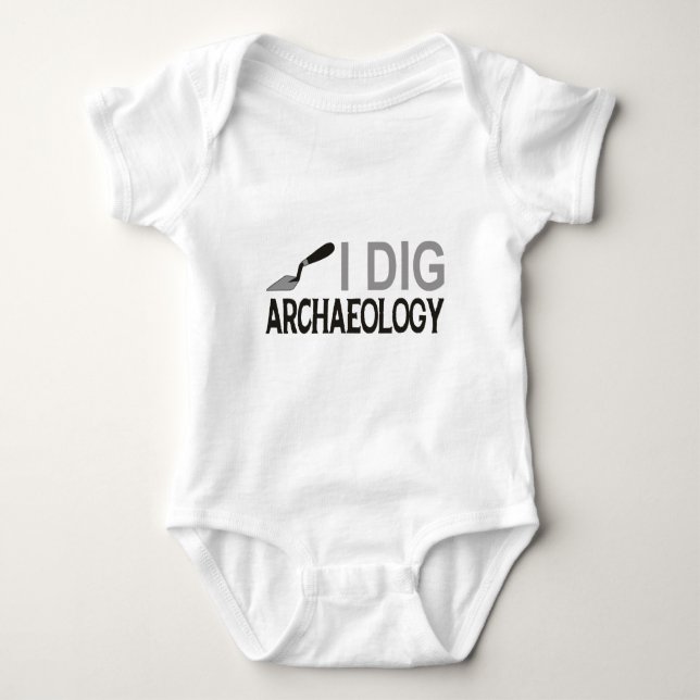 Ich grabe Archäologie Baby Strampler (Vorderseite)