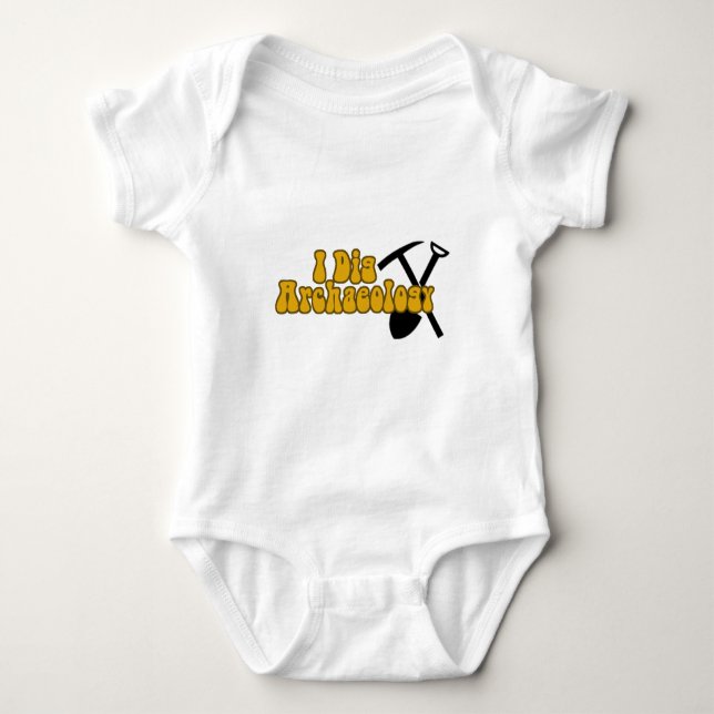 Ich grabe Archäologie Baby Strampler (Vorderseite)