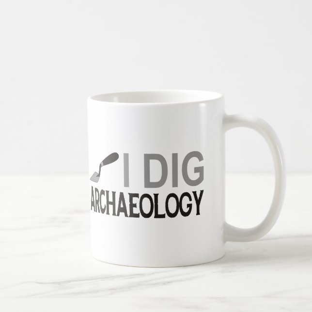 Ich grabe Archäologie Kaffeetasse (Rechts)