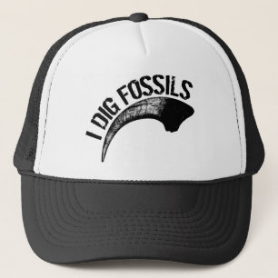 Ich grabe Fossilien aus Kralle Truckerkappe