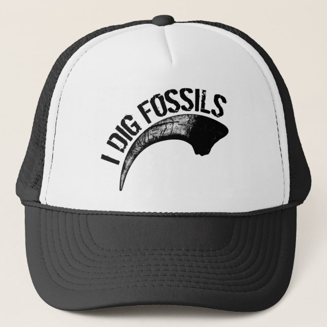 ICH GRABE FOSSILIEN Greifer Truckerkappe (Vorderseite)