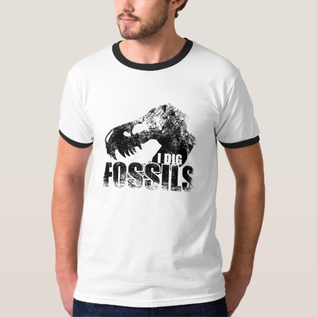 ICH GRABE FOSSILIEN T-Rex T-Shirt (Vorderseite)