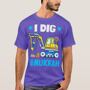 Ich grabe Hanukkah Bagger Bau Kleinkind Hanu T-Shirt