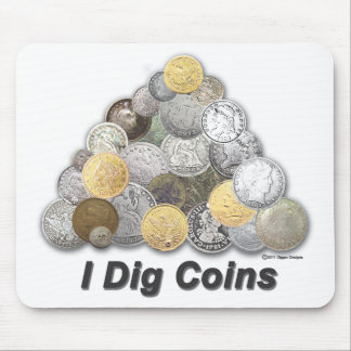 Ich grabe Münzen Mousepad