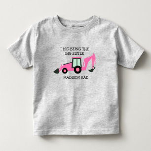 Ich greife, dass ich der große Schwesterbauwagen N Kleinkind T-shirt