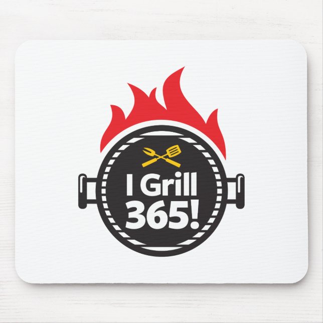 Ich grille 365! mousepad (Vorne)