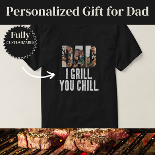 Ich grille dich chill lustiger Vater T-Shirt
