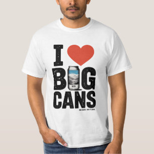 Ich ❤ GROßE DOSE Vintage-Bier-Design – Lustiger Re T-Shirt