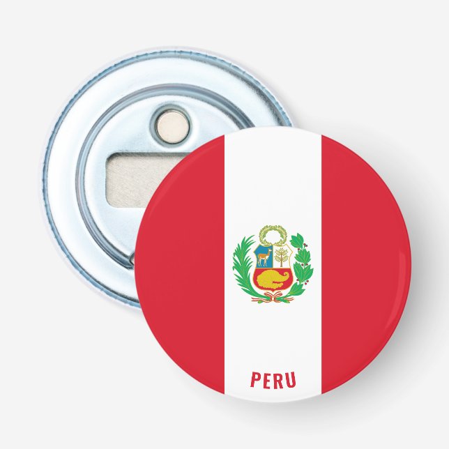 Ich grüße Peru! Splendid Patriotic Flaschenöffner (Vorderseite)