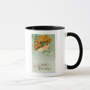 Ich grüße Thee Valentinsgruß-Frau Tasse
