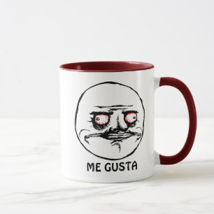Ich Gusta rasendes Comicgesicht Tasse