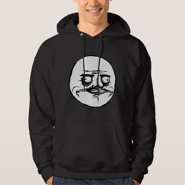 Ich Gusta Raserei-Gesicht Meme Hoodie (Vorderseite)