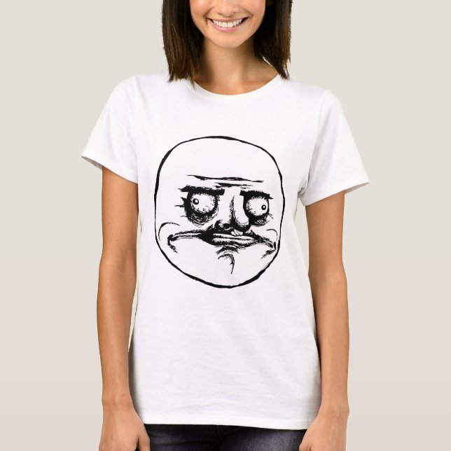 Ich Gusta Raserei-Gesicht Meme T-Shirt (Vorderseite)