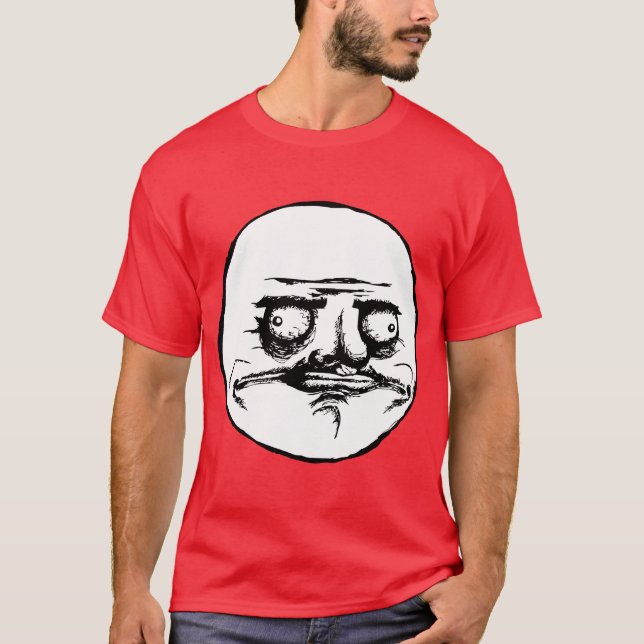 Ich Gusta Raserei-Gesicht Meme T-Shirt (Vorderseite)