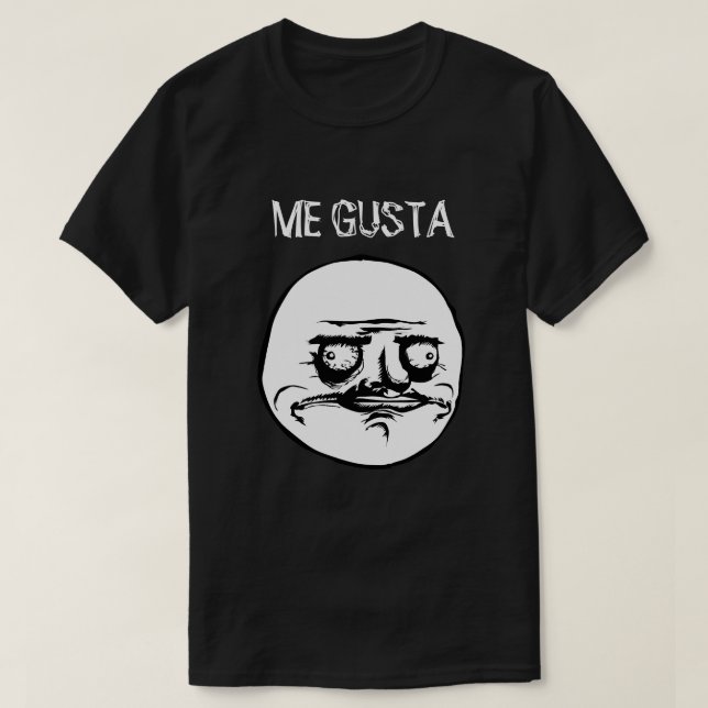 ICH GUSTA (SCHWARZES) T-Shirt (Design vorne)