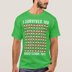 Ich habe 100 maskierte Schultage überlebt V T-Shirt