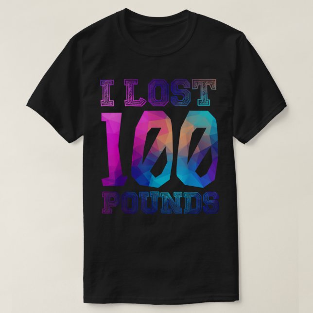 Ich habe 100 Pfund verloren - Ankündigung eines ho T-Shirt (Design vorne)