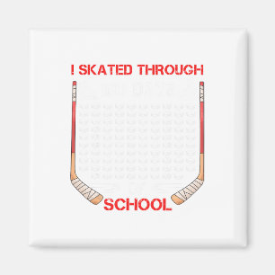 Ich habe 100 Schultage als Eishockeyfan hinter mic Magnet