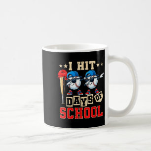 Ich habe 100 Schultage erreicht Baseball Kinder Ju Kaffeetasse