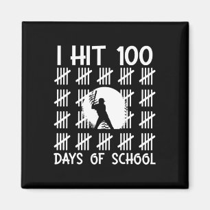 Ich habe 100 Schultage erreicht Bysebyll 100. Schu Magnet