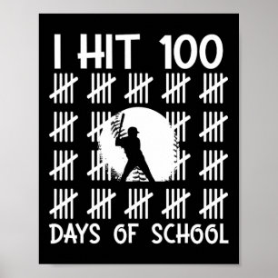 Ich habe 100 Schultage erreicht Bysebyll 100. Schu Poster