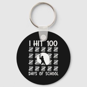 Ich habe 100 Schultage erreicht Bysebyll 100. Schu Schlüsselanhänger