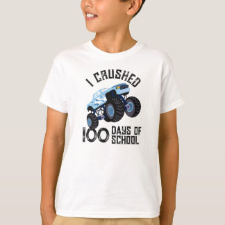 Ich habe 100 Schultage mit dem blauen Monstertruck T-Shirt