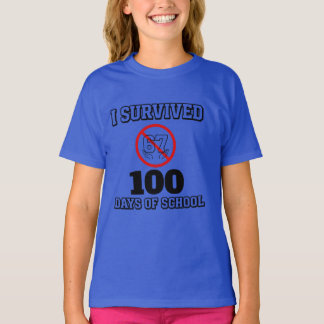 Ich habe 100 Schultage überlebt (nicht 67) Lustig T-Shirt