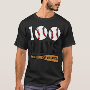 Ich habe 100 Tage Baseball-Unterricht am 100. T-Shirt