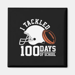 Ich habe 100 Tage Fußball-Boys Kinder 100 Tage am Magnet