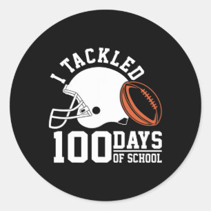 Ich habe 100 Tage Fußball-Boys Kinder 100 Tage am Runder Aufkleber
