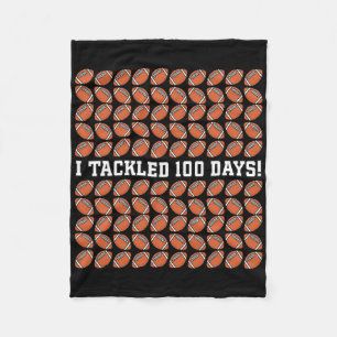Ich habe 100 Tage Fußball in der Schule geklatscht Fleecedecke