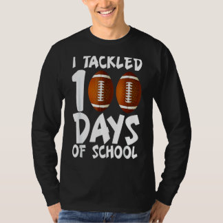 Ich habe 100 Tage Fußball-Maske an der Schule 100. T-Shirt
