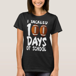 Ich habe 100 Tage Fußball-Maske an der Schule 100. T-Shirt