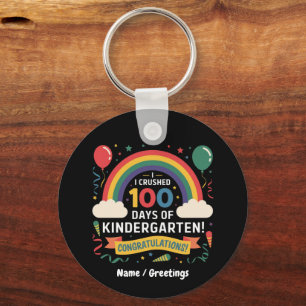 Ich habe 100 Tage Kindergarten Customize geschafft Schlüsselanhänger