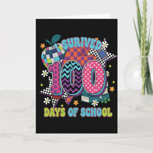 Ich habe 100 Tage Rückkehr zur farbenfrohen Schule Karte