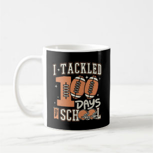 Ich habe 100 Tage Schul-Fußball-Sportbecher angepa Kaffeetasse