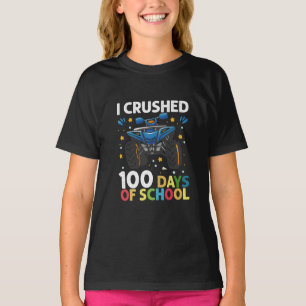 Ich habe 100 Tage Schul-Monster-Truck-Jungs zerque T-Shirt