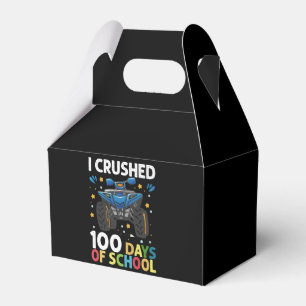 Ich habe 100 Tage Schul-Monstertruck-Jungs zerquet Geschenkschachtel